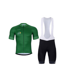 BONAVELO Tricoul și pantaloni scurți de ciclism - TOUR DE FRANCE 2025 - verde/negru
