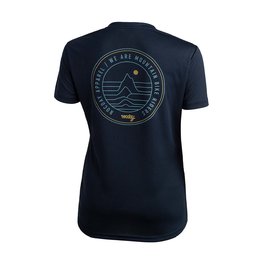 ROCDAY Tricou de ciclism cu mânecă scurtă - WOODY LADY - albastru