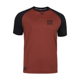 ROCDAY Tricou de ciclism cu mânecă scurtă - PARK - roșu/negru