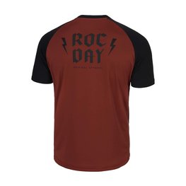 ROCDAY Tricou de ciclism cu mânecă scurtă - PARK - roșu/negru