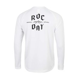 ROCDAY Tricou de ciclism cu mânecă lungă de vară - PARK LONG - alb