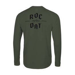 ROCDAY Tricou de ciclism cu mânecă lungă de vară - PARK LONG - verde