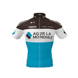 ROSTI Tricou de ciclism cu mânecă scurtă - AG2R 2020 - albastru/maro/alb