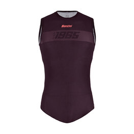 SANTINI Tricou de ciclism cu mânecă scurtă - 1965 - bordo