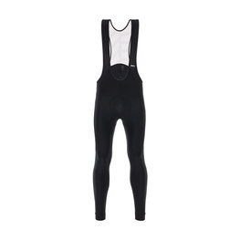 SANTINI Pantaloni de ciclism lungi cu bretele - SVOLTA WINTER - bordo/negru