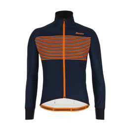 SANTINI Jachetă termoizolantă de ciclism - COLORE - albastru/portocaliu