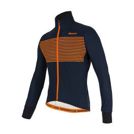 SANTINI Jachetă termoizolantă de ciclism - COLORE - albastru/portocaliu