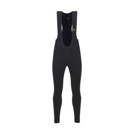 SANTINI Pantaloni de ciclism lungi cu bretele - LAVA WINTER - negru