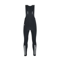SANTINI Pantaloni de ciclism lungi cu bretele - LAVA WINTER - negru
