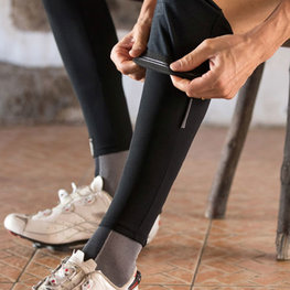 SANTINI Încălzitoare de picioare pentru ciclism - TOTUM - negru