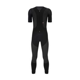 SANTINI Pantaloni de ciclism lungi cu bretele - VEGA DRY - negru/antracit