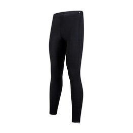 SANTINI Pantaloni de ciclism lungi fără bretele - FULL ZIP - ZIP UP - negru