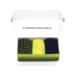 SANTINI Șosete clasice de ciclism - ORIGINE SOXBOX - galben/negru