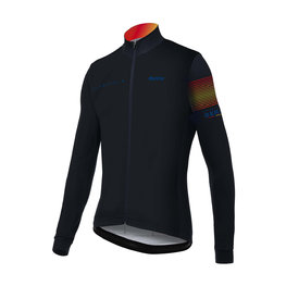 SANTINI Tricou de cilism pentru iarnă cu mânecă lungă - LA VUELTA '20 WINTER - negru