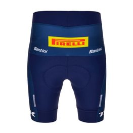 SANTINI Pantaloni scurți de ciclism fără bretele - LIDL TREK 2024 LADY - albastru