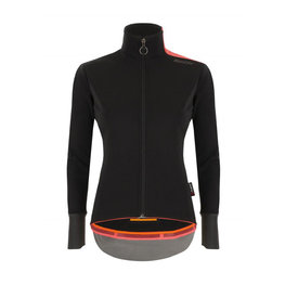 SANTINI Jachetă termoizolantă de ciclism - VEGA XTREME LADY - negru