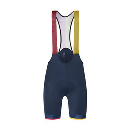 SANTINI Pantaloni scurți de ciclism cu bretele - LA VUELTA 2018 - galben/roșu/negru