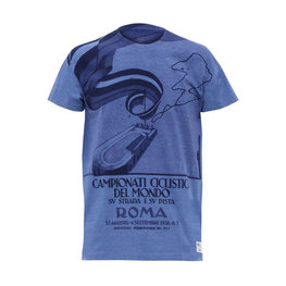 SANTINI Tricou de ciclism cu mânecă scurtă - UCI STORY - albastru/multicolor