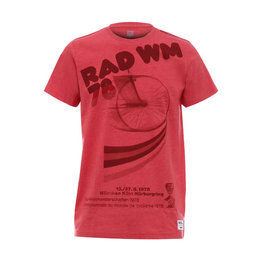 SANTINI Tricou de ciclism cu mânecă scurtă - UCI STORY - roșu/multicolor