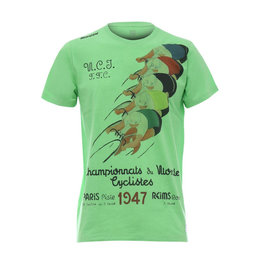 SANTINI Tricou de ciclism cu mânecă scurtă - UCI STORY - verde/multicolor