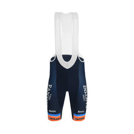 SANTINI Pantaloni scurți de ciclism cu bretele - NIPPO FANTINI 2019 - portocaliu/albastru