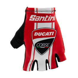 SANTINI Mănuși de ciclism fără degete - DUCATI CORSE 2019 - negru