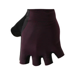 SANTINI Mănuși de ciclism fără degete - SOFFIO - negru/bordo