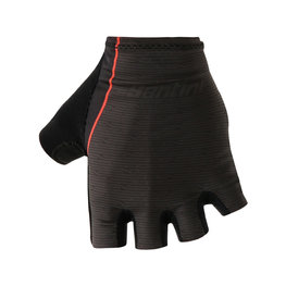 SANTINI Mănuși de ciclism fără degete - SOFFIO - verde/negru