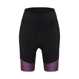 SANTINI Pantaloni scurți de ciclism fără bretele - RITMO LADY  - roșu/negru