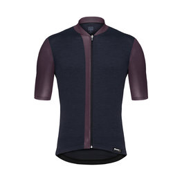 SANTINI Tricou de ciclism cu mânecă scurtă - ORIGINE - negru/bordo