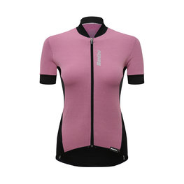 SANTINI Tricou de ciclism cu mânecă scurtă - BRIO LADY  - roz/negru