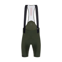 SANTINI Pantaloni scurți de ciclism cu bretele - TONO PURO - verde
