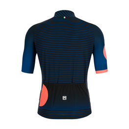 SANTINI Tricou de ciclism cu mânecă scurtă - KARMA MILLE - albastru/roz