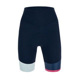SANTINI Pantaloni scurți de ciclism fără bretele - GIADA HIP LADY - albastru