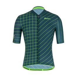 SANTINI Tricou de ciclism cu mânecă scurtă - SLEEK DINAMO - verde
