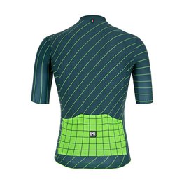 SANTINI Tricou de ciclism cu mânecă scurtă - SLEEK DINAMO - verde