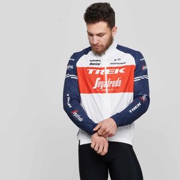 SANTINI Jachetă rezistentă la vânt de ciclism - TREK SEGAFREDO 2021 - roșu/alb/albastru