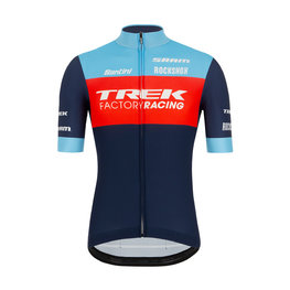 SANTINI Tricou de ciclism cu mânecă scurtă - TREK TFR XC 2021 - albastru deschis/albastru