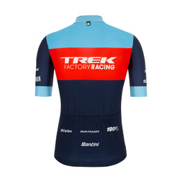 SANTINI Tricou de ciclism cu mânecă scurtă - TREK TFR XC 2021 - albastru deschis/albastru