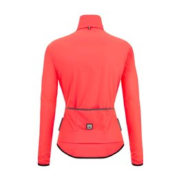 SANTINI Jachetă rezistentă la vânt de ciclism - NEBULA WINDPROOF W - roz