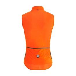 SANTINI Vestă de ciclism - NEBULA WINDPROOF - portocaliu