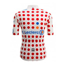 SANTINI Tricou de ciclism cu mânecă scurtă - TOUR DE FRANCE 2024 - roșu/alb