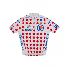SANTINI Tricou de ciclism cu mânecă scurtă - TOUR DE FRANCE - alb/roșu