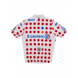 SANTINI Tricou de ciclism cu mânecă scurtă - TOUR DE FRANCE - alb/roșu