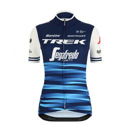 SANTINI Tricou de ciclism cu mânecă scurtă - TREK 2019 BLEND LADY - albastru/alb
