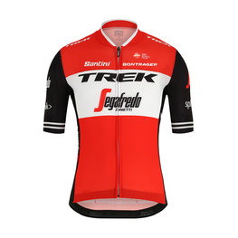 SANTINI Tricou de ciclism cu mânecă scurtă - TREK 2019 SLEEK99 - alb/negru/roșu