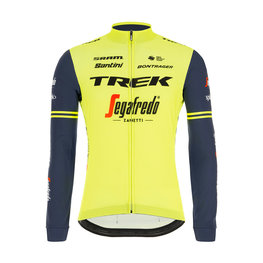 SANTINI Tricou de cilism pentru iarnă cu mânecă lungă - TREK 2020 WINTER - galben/negru
