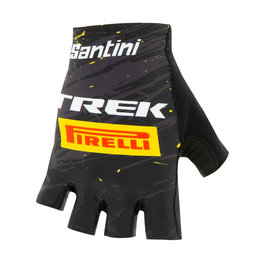 SANTINI Mănuși de ciclism fără degete - TREK PIRELLI 2020 - negru/galben