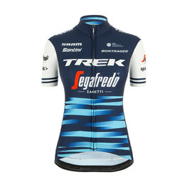 SANTINI Tricou de ciclism cu mânecă scurtă - TREK 2020 LADY - alb/albastru