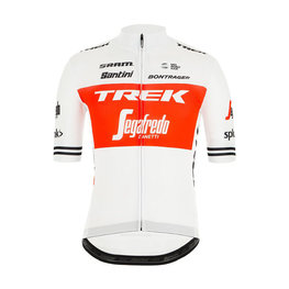 SANTINI Tricou de ciclism cu mânecă scurtă - TREK 2019 BLEND - alb/roșu